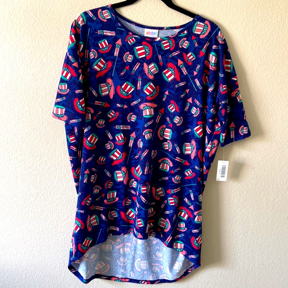 5/$10❤️❤️❤️Patriotic Hi low Tunic